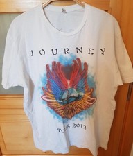 Journey, 2012 Tour T-Shirt by Next Level double sided white all sizes PA11574
