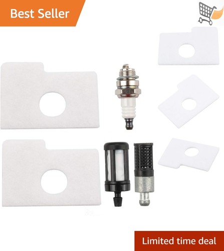 Kit Carburateur + Filtre à Air + Bougie + Filtre Essence Compatible Tecumseh OHV140 OHV160 OHV165 640330 640330A - Complet Et Performant