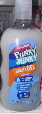 1X  Punky Junky Creamy Gel Max Hold { WHITE UNISEX STYLES WET LOOK} {17.63oz}
