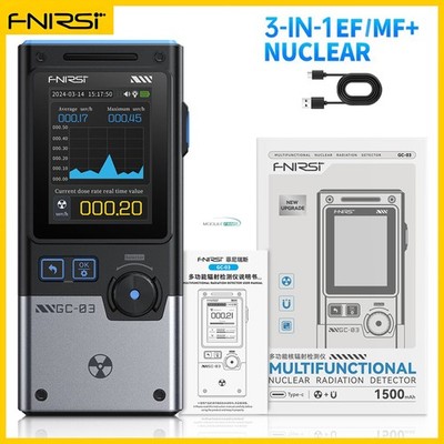 FNIRSI GC-03 3-IN-1 NR+EF+MF Electromagnetic Radiation Detector EMF Meter