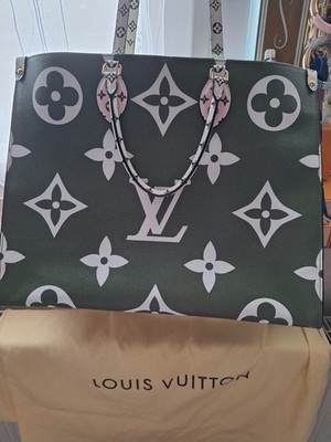 Louis Vuitton Onthego MM  GIANT *KHAKI* BEIGE*
