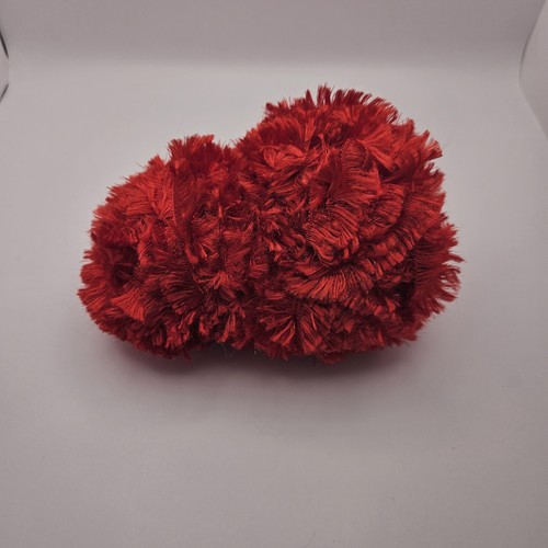 Filato Boa ingombrante - rosso 3,5 oz ~ usato unità singola - Foto 2 di 3