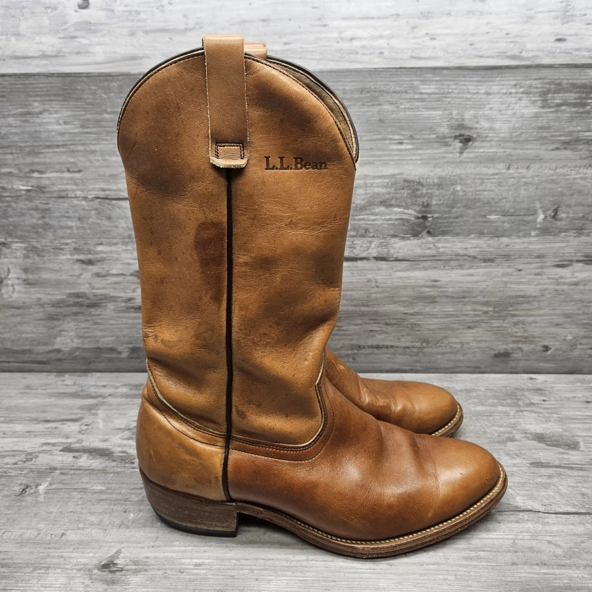 Vintage BIG THUNDER Rust Leather Campus Boots Made in the USA Men\'s 10.5D Rockabilly Boots Vintage Shoes for Men 8.5 Men main image 2