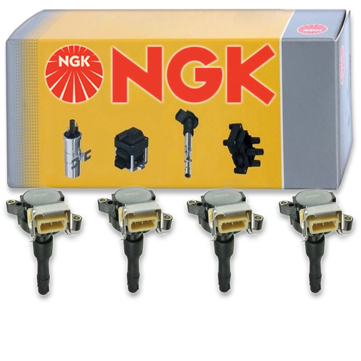 4 pc NGK 48655 U5005 Ignition Coils for UF354T UF354 UF300 UF-354 UF-300 js