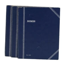 1916 - 1964 Silver Mercury and Roosevelt Dimes Collection Set of 3 Books