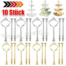 10x Metallstange für Mittellochausstech Etagere Hochzeitstorte Tortenständer DE