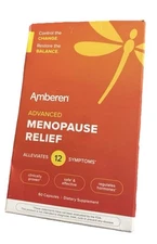 Amberen Advanced MENOPAUSE RELIEF 60 Capsules Dietary Supplement Expire 06/2026