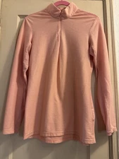 Horse Pilot 1/4 Zip Size L Orange Long Sleeve