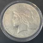 1935-S Peace Silver Dollar $1 XF Detail San Francisco Mint 90%Silver Estate Coin