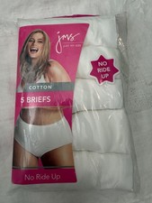 Just My Size JMS Cotton Briefs 5pk Briefs Panties Panty Women NEW Size 11 Cotton