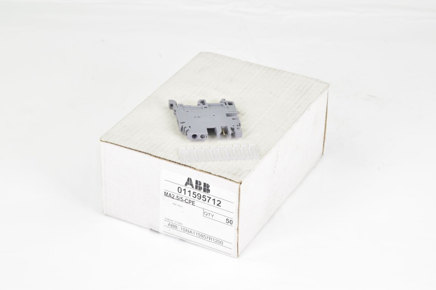 ABB 1SNA115957R1200, MA2.5/5-CPE, Terminal Block, (1PU=50Pcs.)