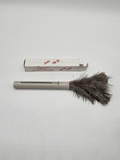 Vintage Junior Flip-Up Ostrich Feather Duster with Original Box Made in USA