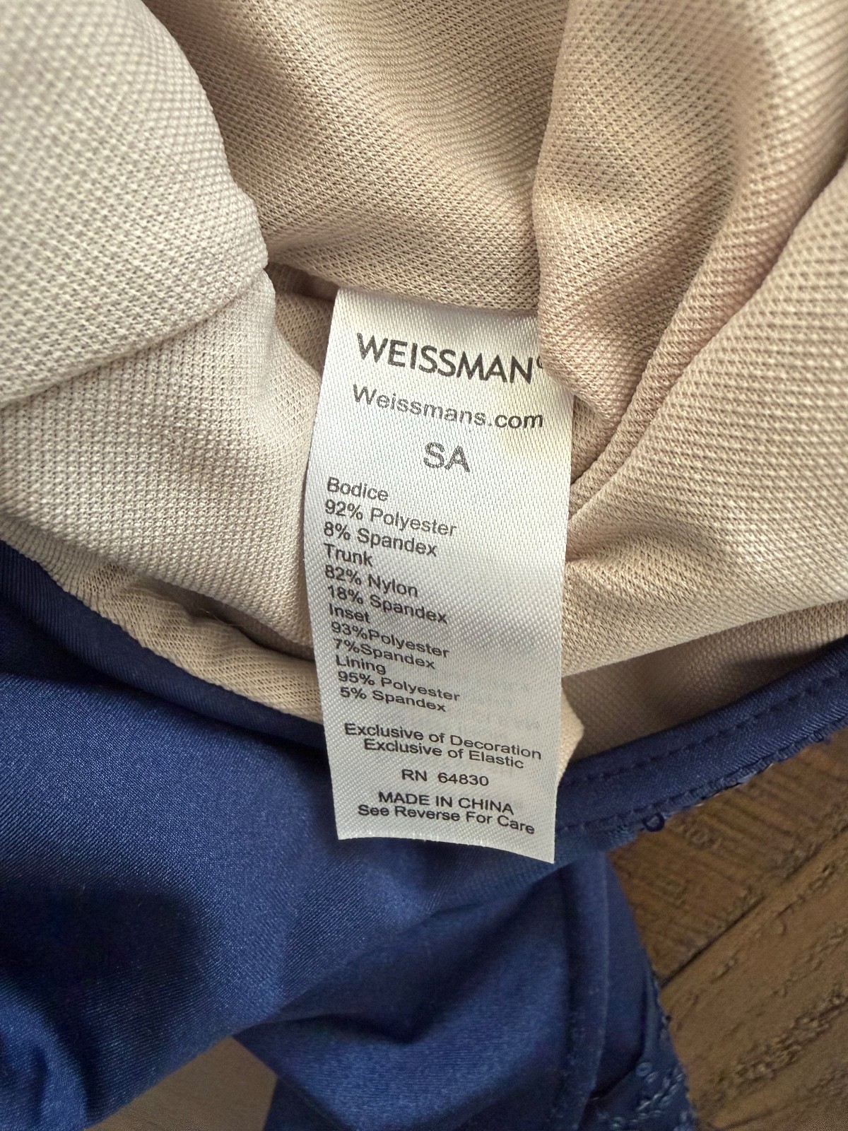 Weissman dance costume girls blue size SA - image 3