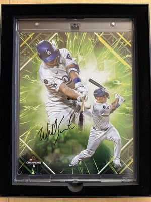 2025 Fanatics Under Wraps Emanate MLB Will Smith Dodgers Green Auto /99 8x10