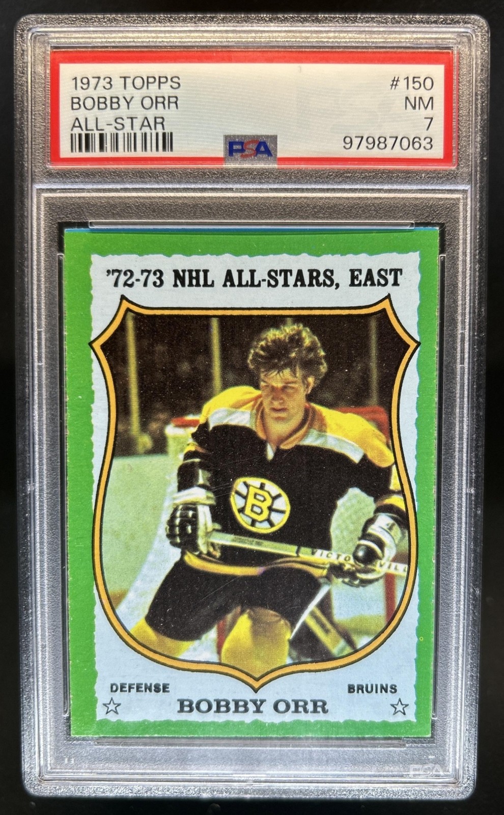1973-74 Topps Bobby Orr All-Star #150 Bruins PSA 7
