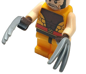 Marvel Super Heroes LEGO&reg; Wolverine X-Men Minifigure 76022 sh119 Missing Mask. 