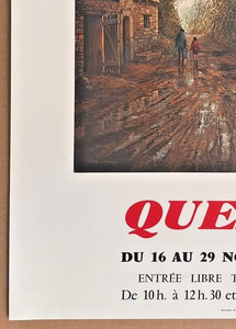 Raymond QUENCE — Affiche originale d'exposition, Galerie André Weill, Paris — vue 2 sur 5