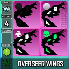 Roblox World Zero WZ - 4 PACK - OVERSEER WINGS