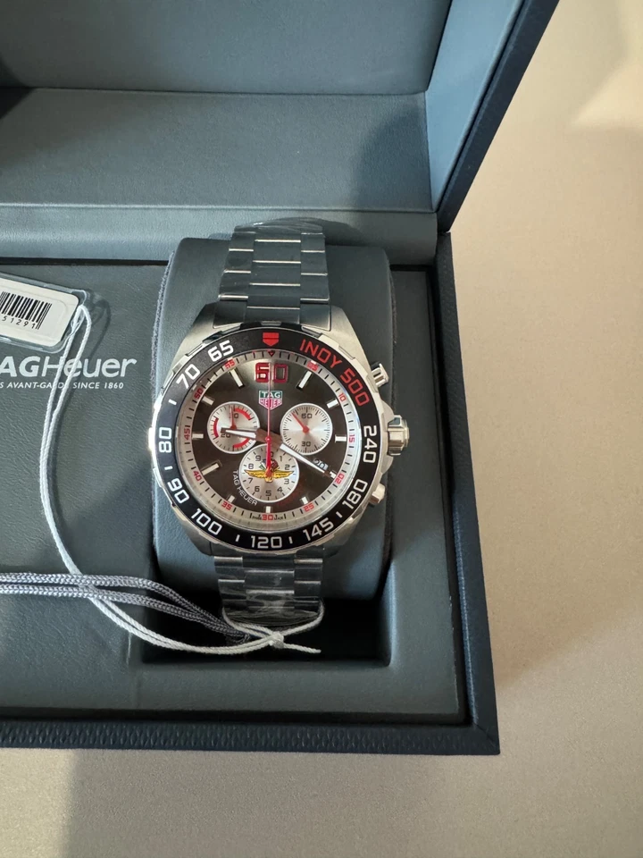Reloj cronógrafo para hombre Tag Heuer Formula 1 Indy 500 rojo CAZ101V.BA0842 Foto 4 de 4