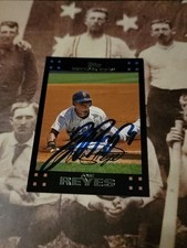 Jose Reyes Signed Autographed Baseball Card All Star HOF 