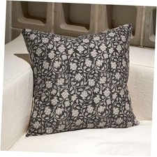 Floral Pillow Covers 18x18, Throw Pillows for 18" x 18" Pack of 1 Black