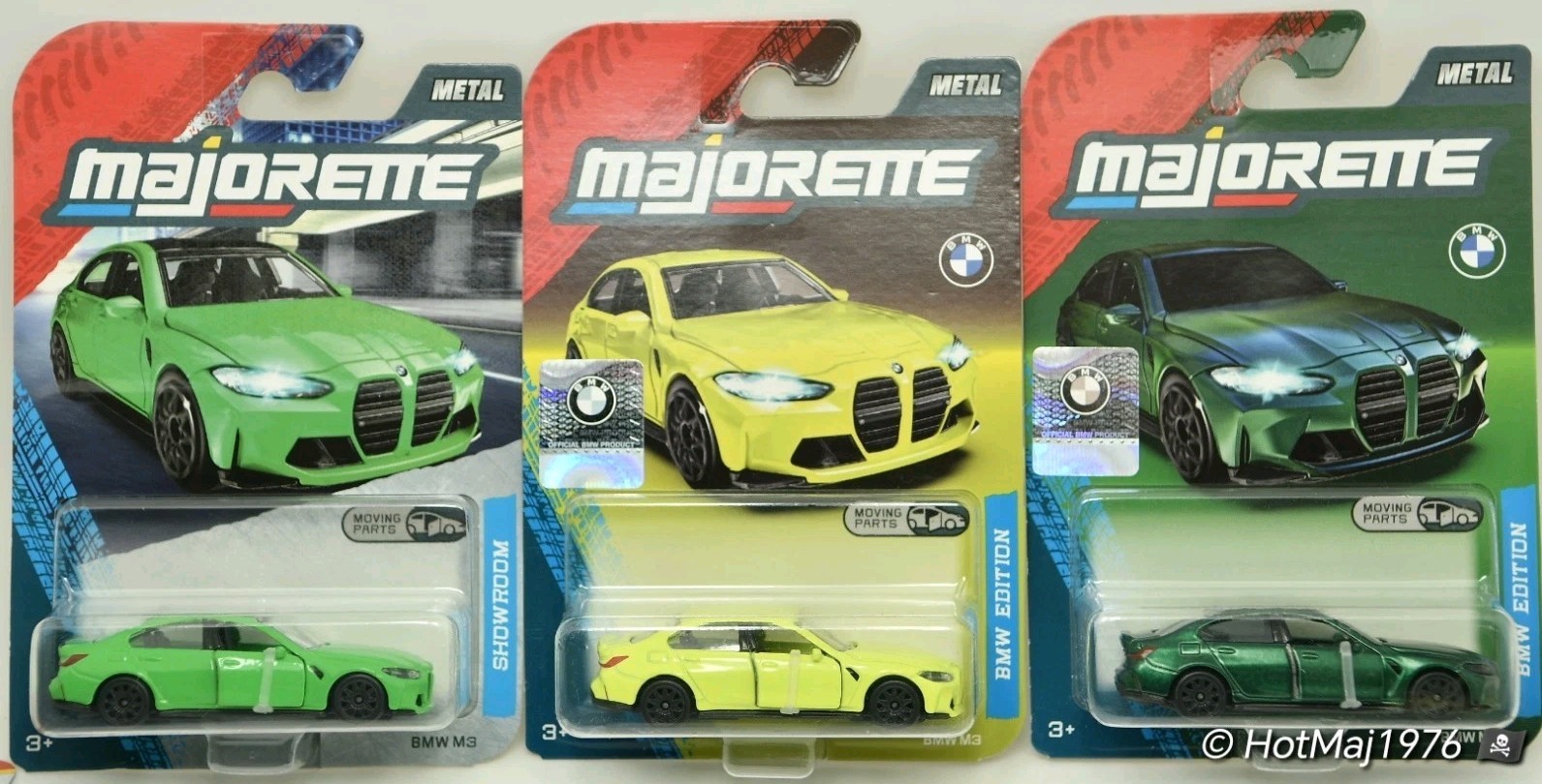 BMW Premium Édition Majorette coffret de 3 voitures de sport en métal moulé