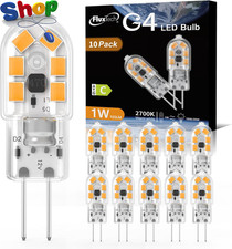 G4 LED Bulbs 1W, AC/DC 12V, Warm White 2700K, Equivalent 10W 15W 20W G4 Halogen