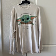 Disney Star Wars Spirit Jersey Grogu Baby Yoda The Bounty Mandalorian Size L