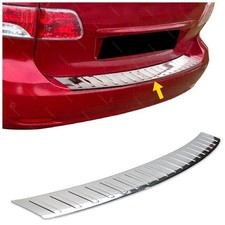 For TOYOTA AVENSIS T27 ESTATE 2009 to 2015 Chrome Rear Bumper Protector GLOSSY