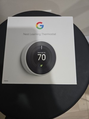Google Nest 3rd Gen Learning Thermostat White (without Shrink Wrap)
