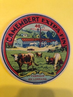 cheese label CAM EXTRA FINE MOSELLE 57