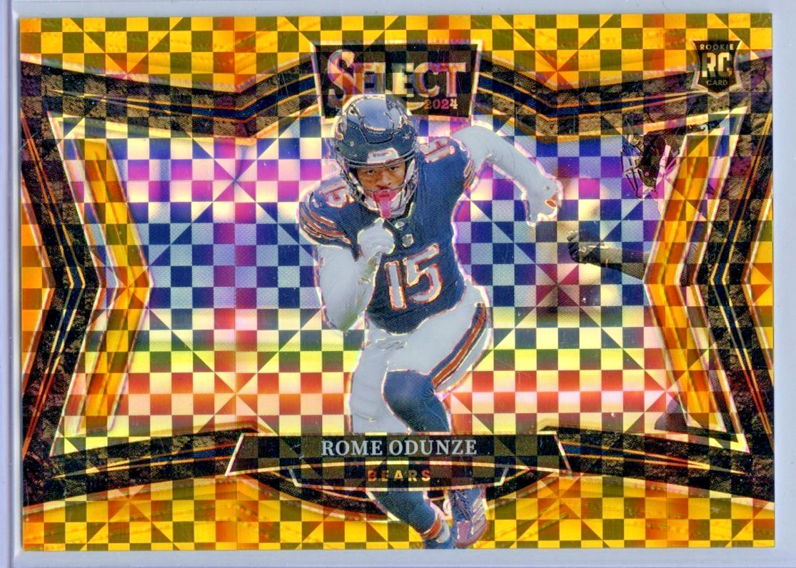 2024 Panini Select Rome Odunze Field Level RC GOLD Prizm /10 Rookie 405