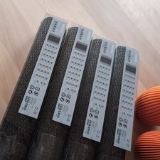 Ikea 4 Schiebegardinen Neu unbenutzt Solveig Kvartal Vidga schwarzbraun Bast