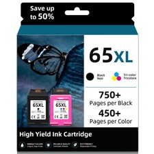 For HP 65XL 65-XL Ink Cartridge ENVY 5010 5055 5052 Deskjet 2600 2652 2636 3730