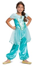Jasmine Classic Disney Princess Aladdin Fancy Dress Up Halloween Child Costume
