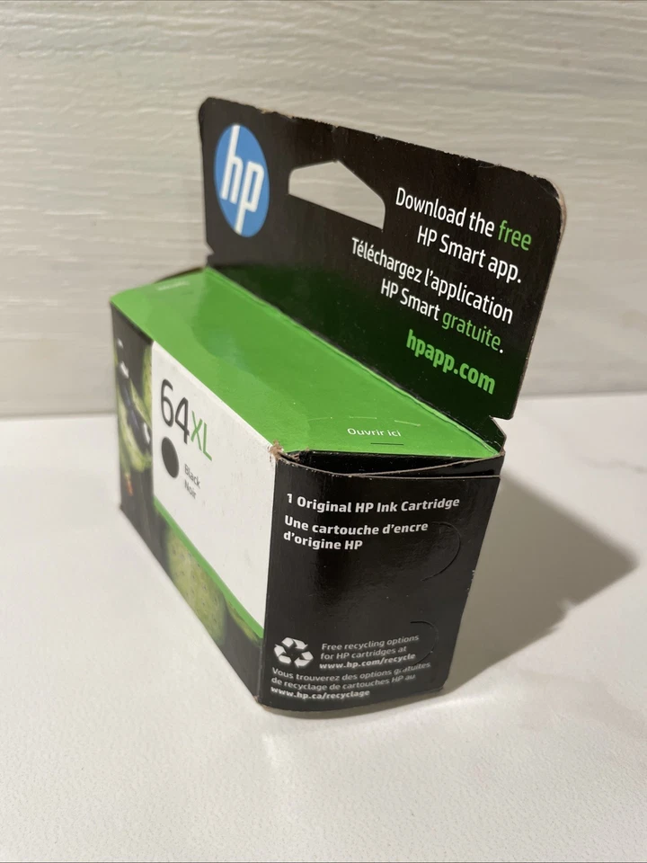 Genuine HP 64XL High Yield Black Ink Cartridge OEM Sealed Expiration 10/2023 - Image 4 of 4