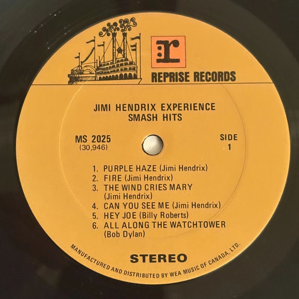 Jimi Hendrix Smash Hits Vinyl LP 1969 Best Of Greatest Psychedelic Rock - Image 4 of 4