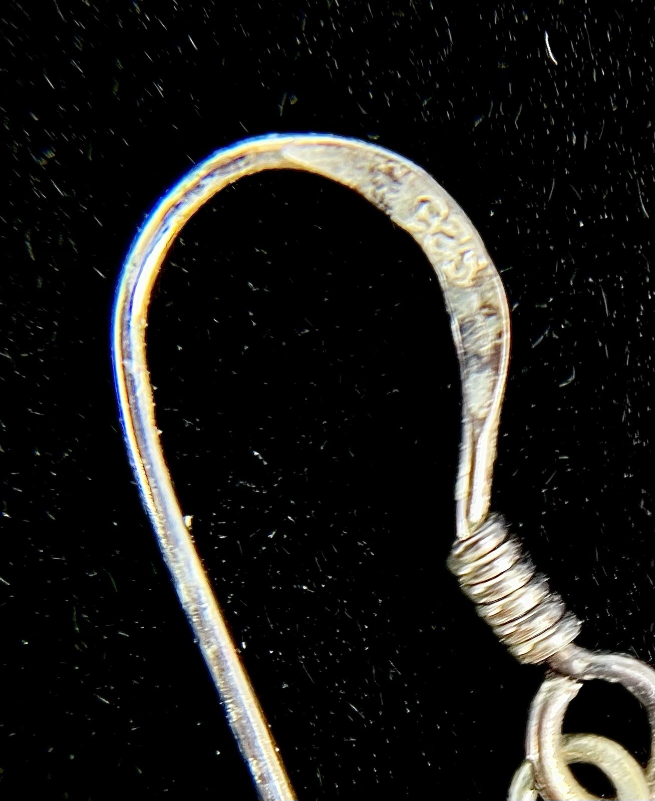 Sterling Silver Extra Long Dangle Drop Hook Earri… - image 4