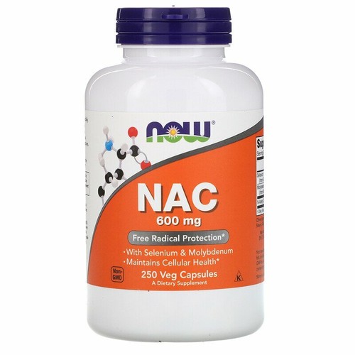 Now Foods, NAC, 600 mg, 250 Veg Capsules - NEW STOCK