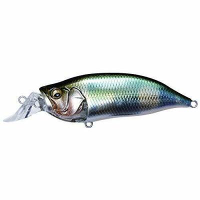 IXI Shad Bait Megabass IXI SHAD TYPE-R Lure, Japanese Silver Oikawa Shallow Water Bass Lure 57mm
