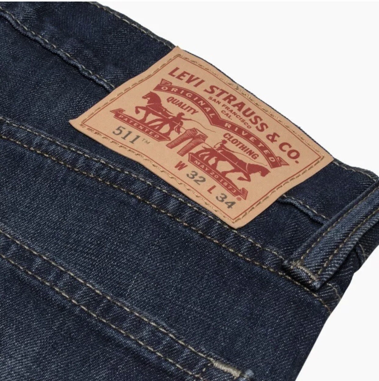 Levi's Men's 511 Slim Fit Jeans In Dark Washed Blue04511-0460 RRP£85 Without Tag image 7