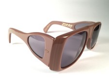 MINT VINTAGE ULTRA " ZORRO " TOFFEE ROSE LENSES 1980'S ENGLAND SUNGLASSES