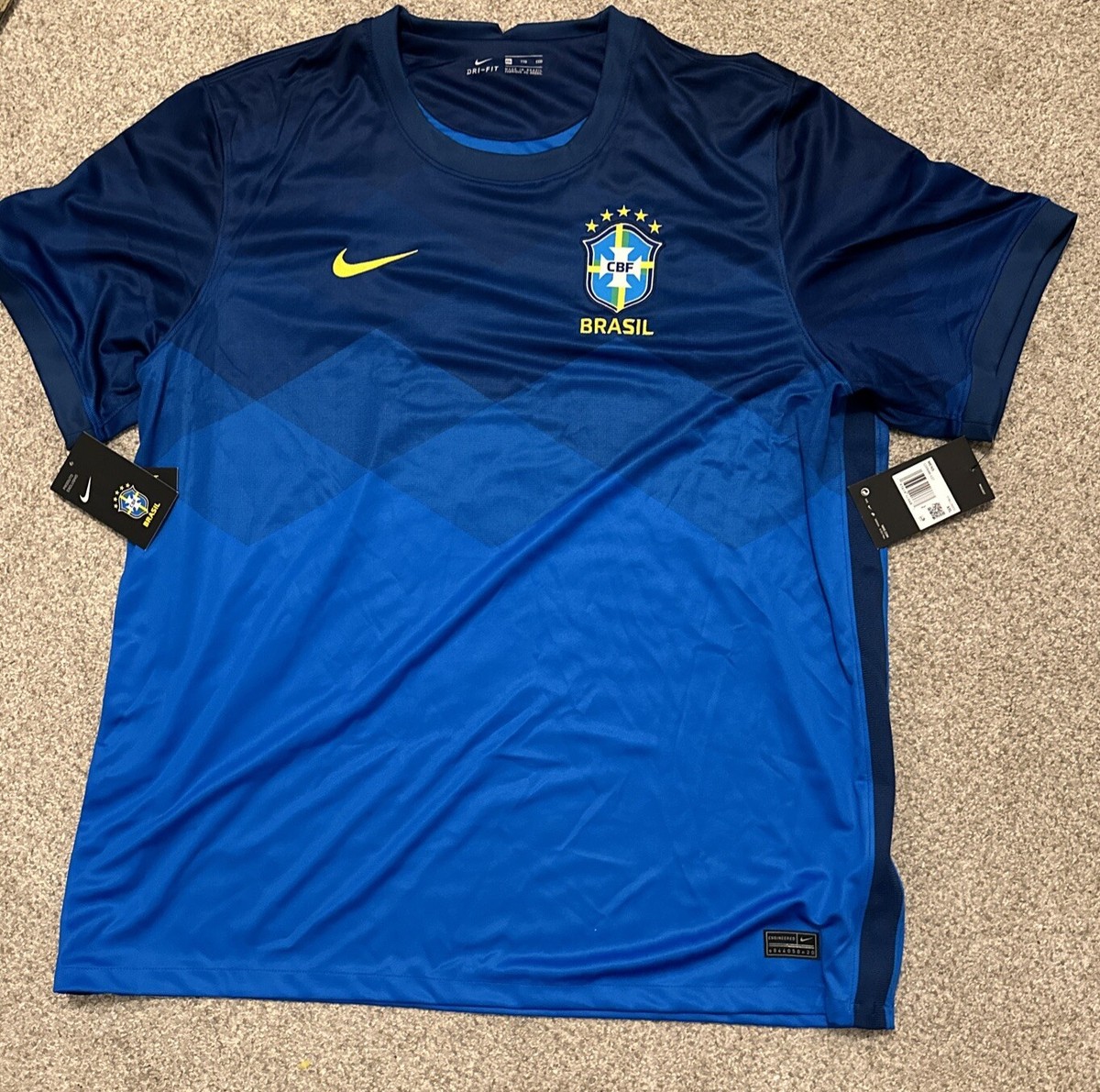 New Nike Brasil Breed Away Jersey Football Futbol Soccer Mens XXL