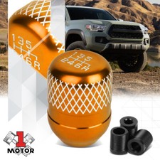 6 Speed 170 Grams Orange Shift Knob Kit Racing Netted Style Manual Transmission