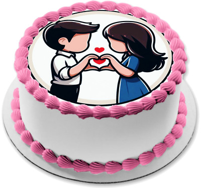 Liebe Tortenaufleger Party Deko essbar Geburtstag Feier Cupcake Liebhaber Hochzeit