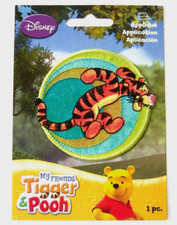 Wright's Winnie the Pooh Tigger Circle 3" Iron On Applique wp-287