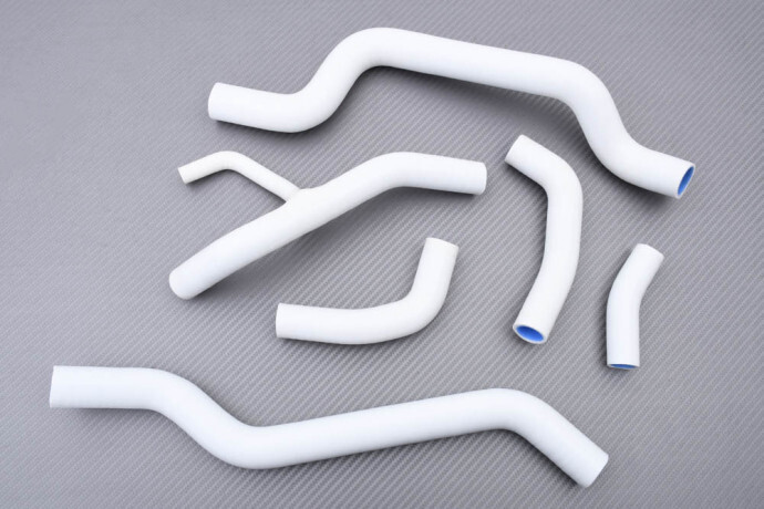 Manchons radiateur eau blanc Ducati 1098 H7 pour balades et sorties sur circuit