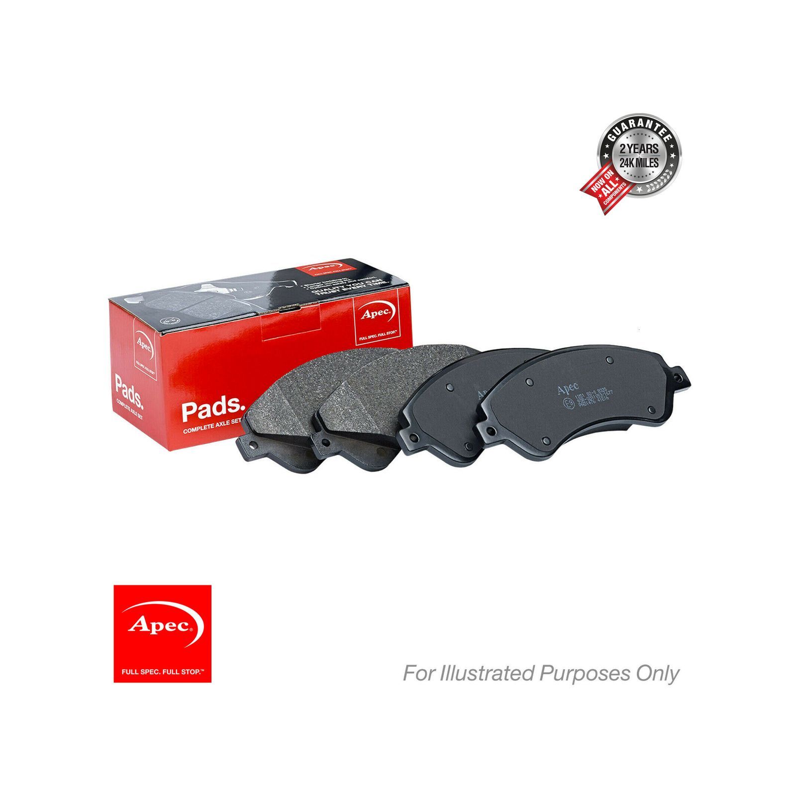 For Mercedes GLAClass H247 GLA 200 Genuine Apec Front Brake Disc Pads