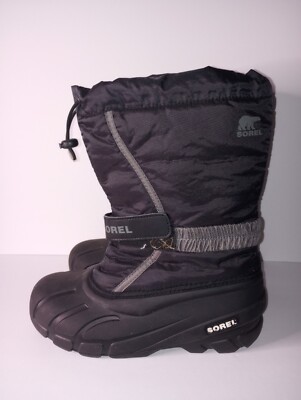 Sorel 12” Flurry Weather Snow Boots. Black and Royal. Sz. 7 FLURRY™ Children main image 3