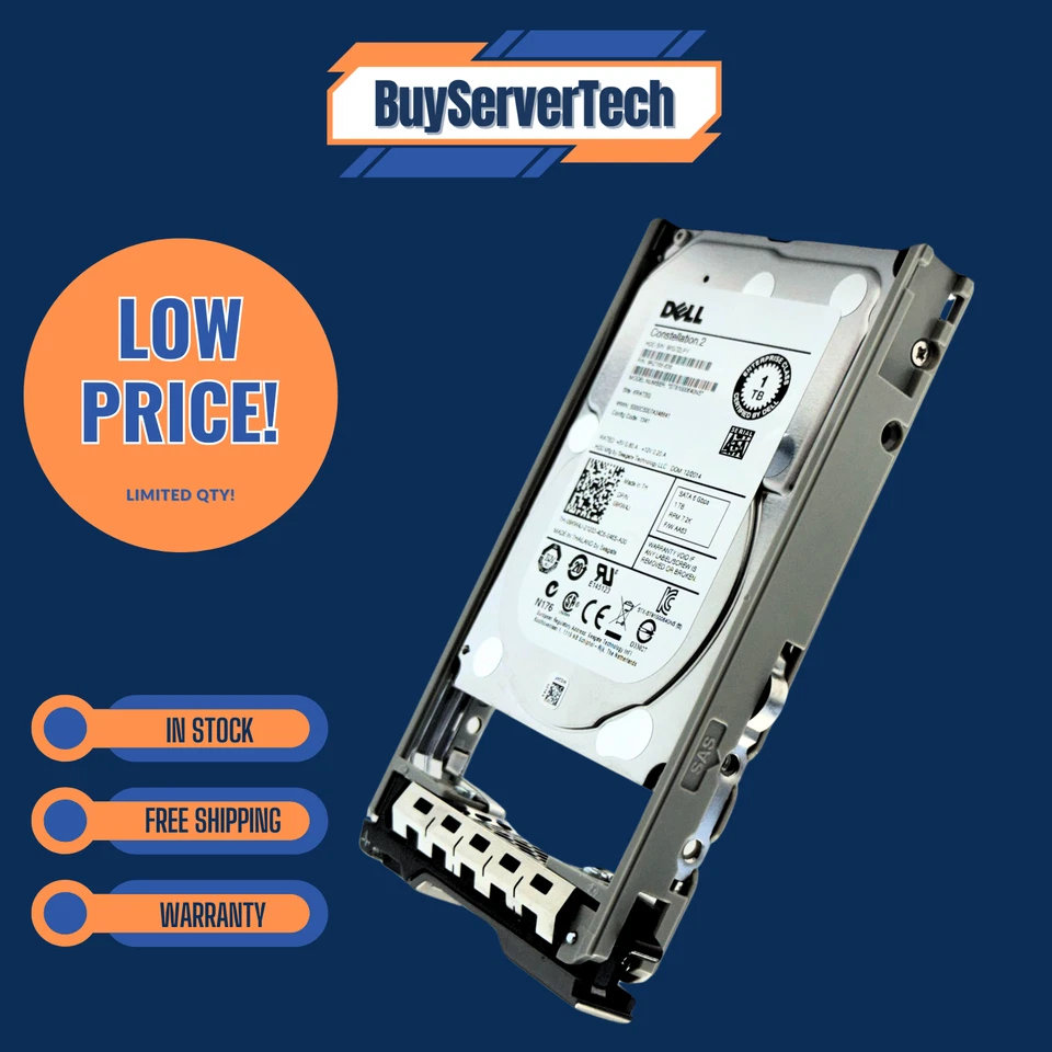 Dell 9KW4J 1TB 7.2K 2.5 SATA 6Gb/s 09KW4J HDD ST91000640NS w/Tray | 0 Hours 1YR - Image 2 of 4